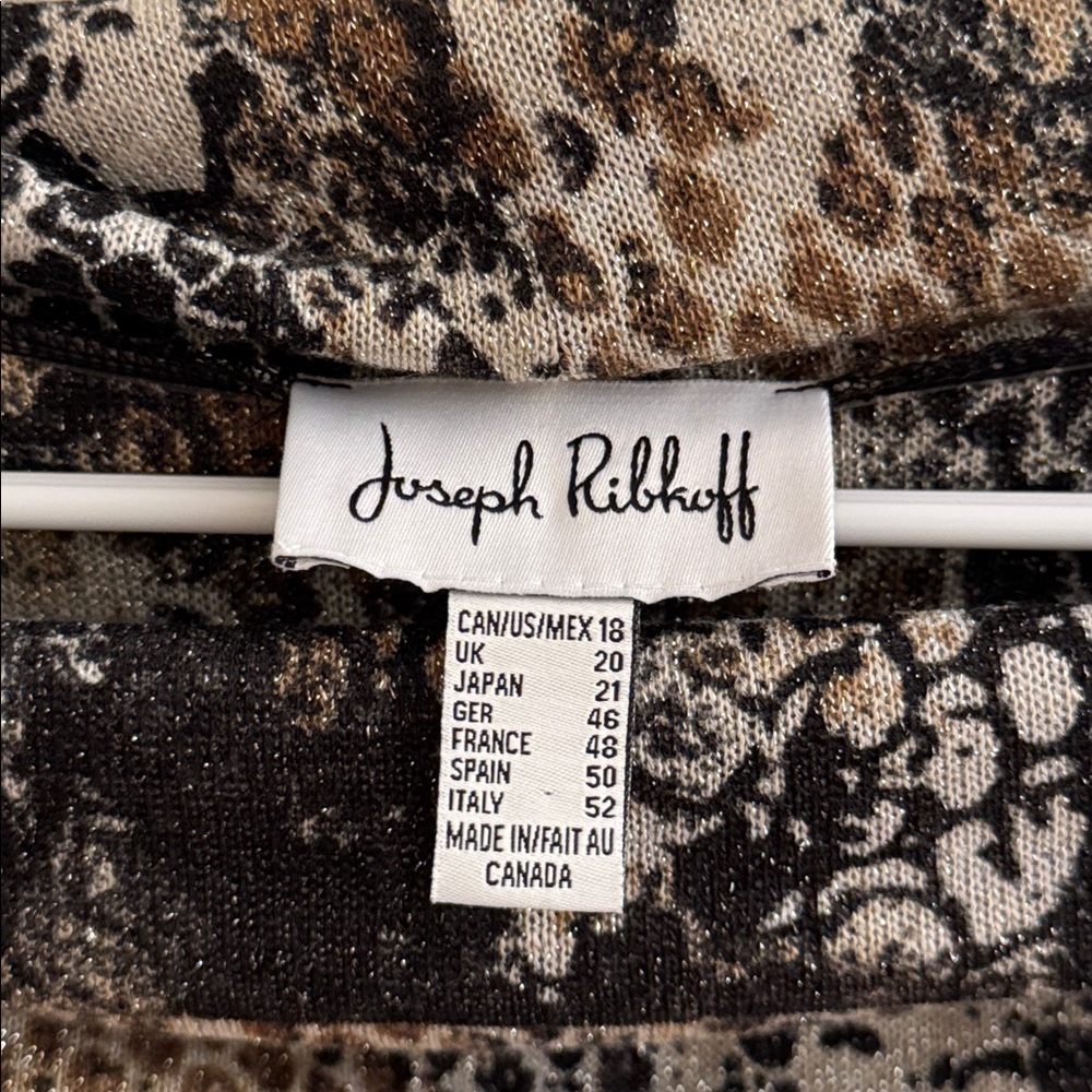 SALE Joseph Ribkoff Animal Print Tunic - Picture 5 of 5